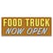 Signmission Food Truck Now Open Banner Concession Stand Food Truck Single Sided B-30062 - alternate 1